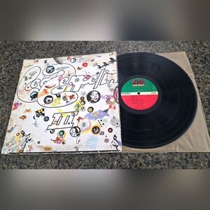 Led Zeppelin III 1970 First US Press Vinyl LP w/ Spinner & Etched Runout SD7201